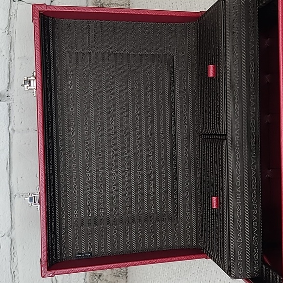 Prada Beauty Train Case Saffiano Travel in Ruby - Picture 11 of 17